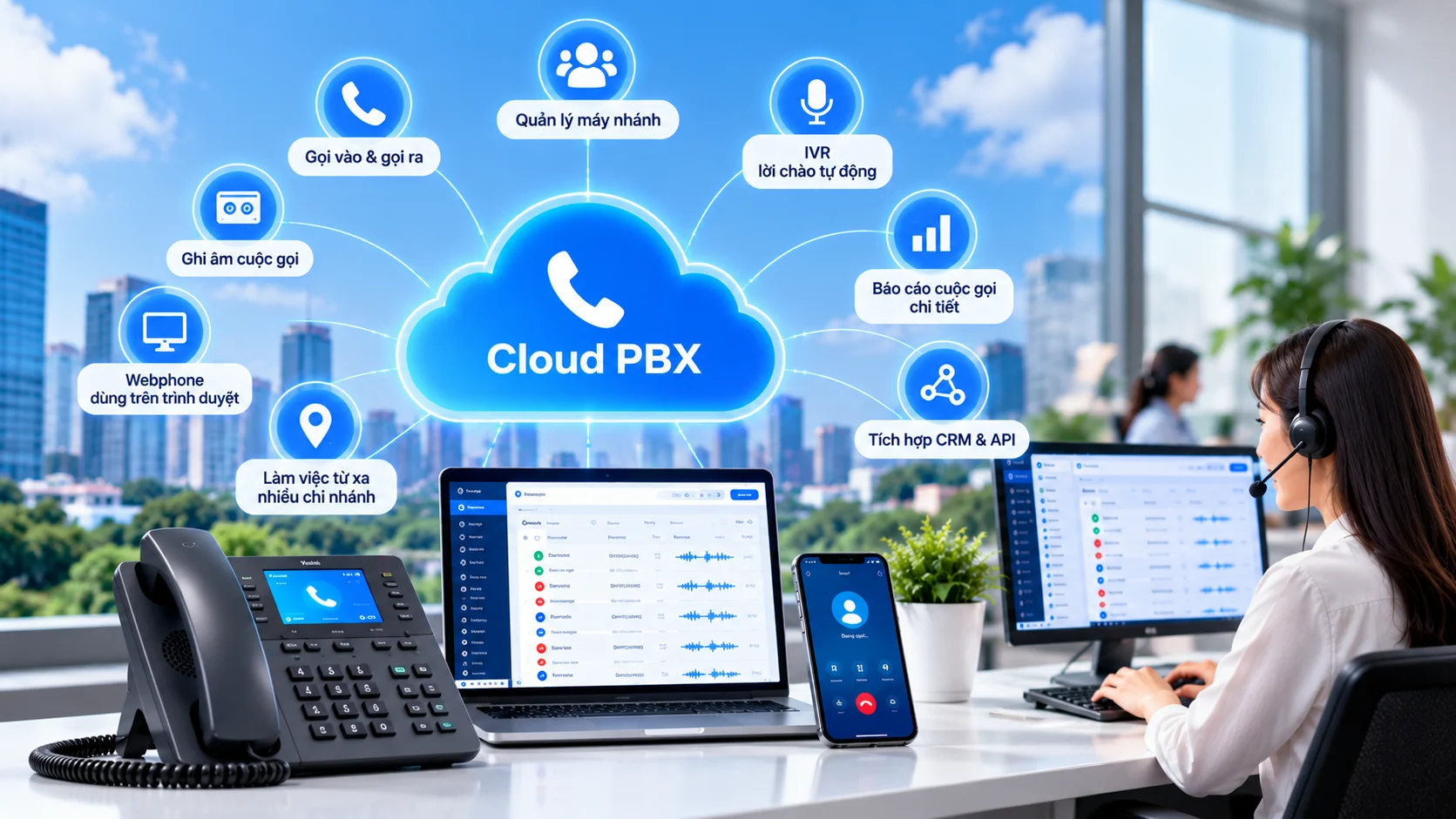 Tổng đài ảo là gì? Vì sao doanh nghiệp đang chuyển sang Cloud PBX?